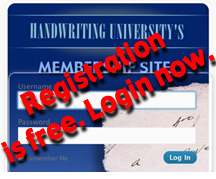 Visit handwriting university now