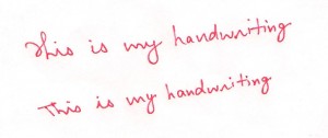 Slant of the writing is left. The handwriting shows the writer might have experienced trauma.