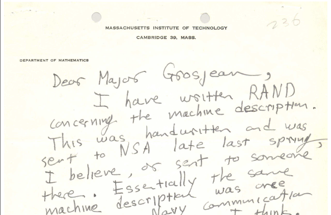 Analyze this Beautiful Mind - John Nash 1955 handwriting sample