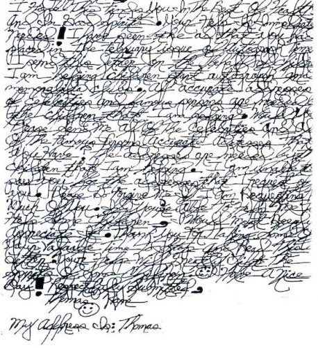 Most Evil Handwriting Ever?  You won't believe this criminal's actual handwriting.