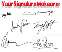 How do I change my signature or adopt a custom signature?